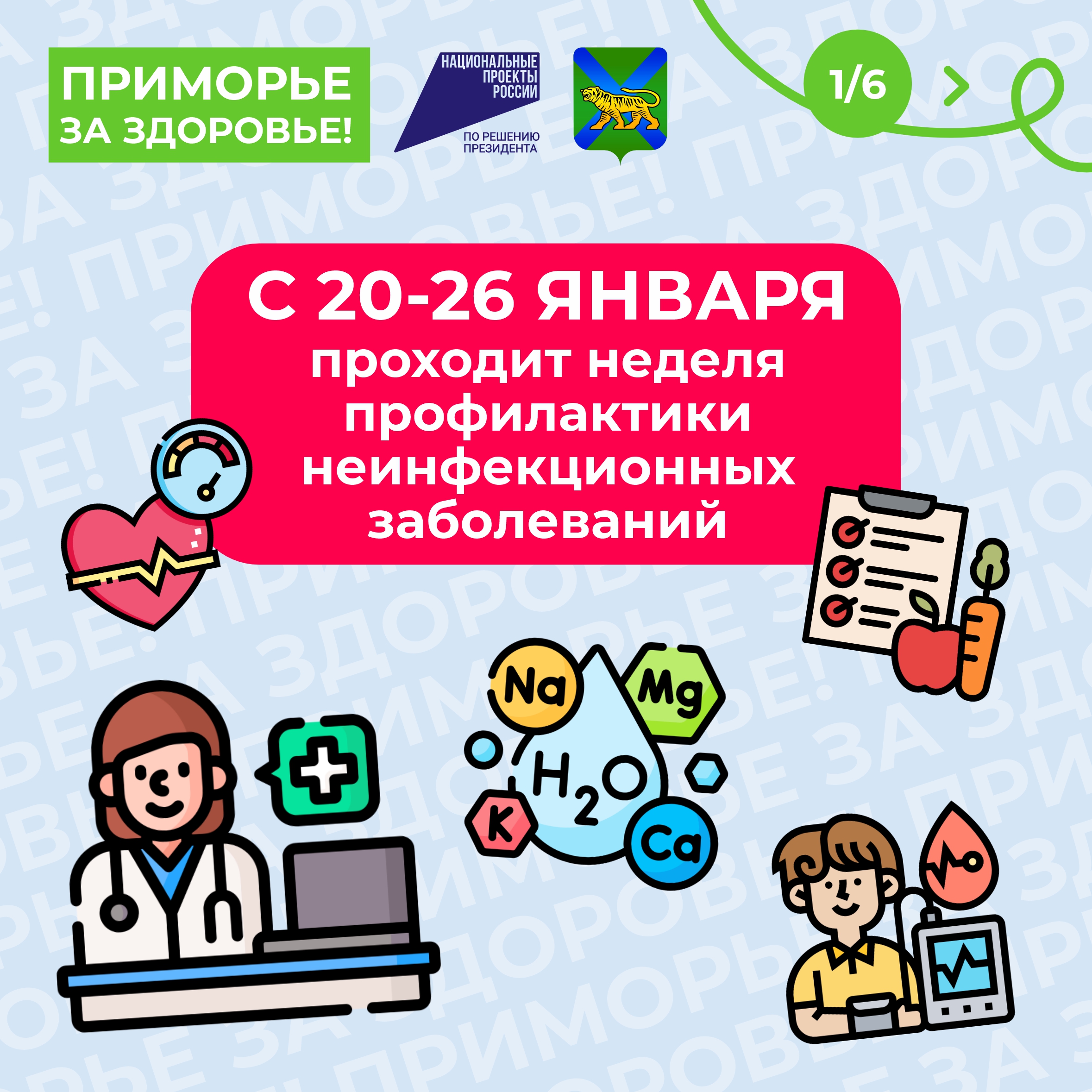 20-26 января Неделя профилактики неинфекционных заболеваний".